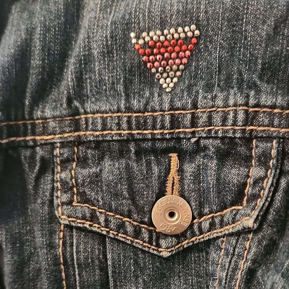 GUESS Kids Classic Blue Jean Jacket (Size L) - Picture 3 of 3